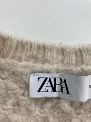 ZARA/ザラ/ニット/セーター/トップス/ベージュ/L