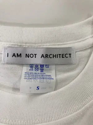 I AM NOT ARCHITECT/Tシャツ/カットソー/トップス/ホワイト/S