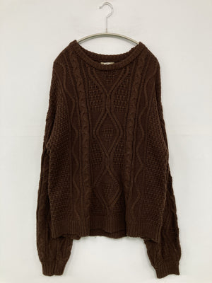 kutir/クティール/ニット/セーター/トップス/ブラウン/F