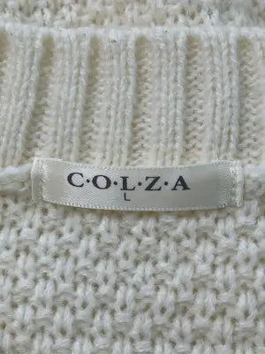COLZA/コルザ/ニット/セーター/トップス/アイボリー/L