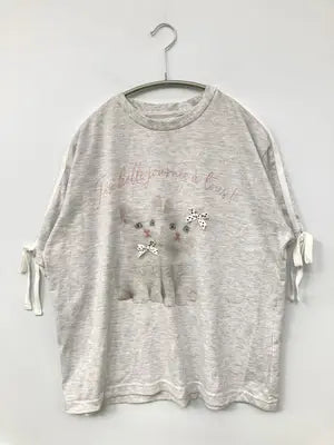 Tシャツ/カットソー/トップス/グレー