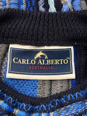 CARLO ALBERTO/ニット/セーター/トップス/ブルー/XS