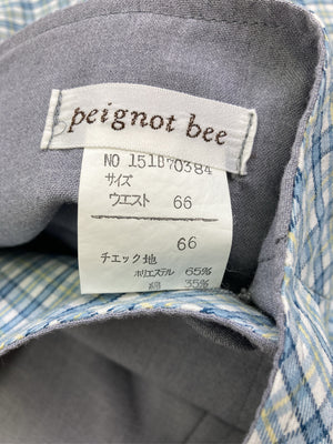 Peignot bee/ショート/ミニスカート/スカート/スカイブルー/ウエスト66