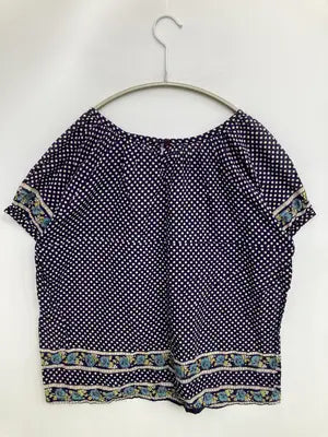 qba/Tシャツ/カットソー/トップス/ネイビー/M