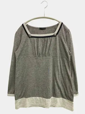 associer/Tシャツ/カットソー/トップス/グレー/M