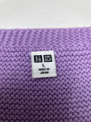 UNIQLO/ユニクロ/ニット/セーター/トップス/パープル/L