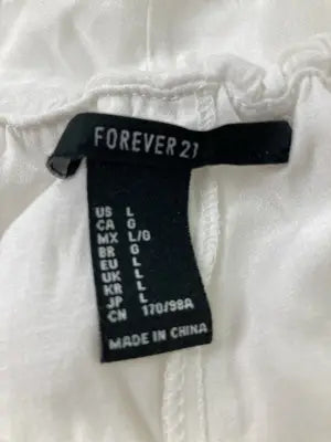 FOREVER21/フォーエバートゥエンティーワン/Tシャツ/カットソー/トップス/ホワイト/L