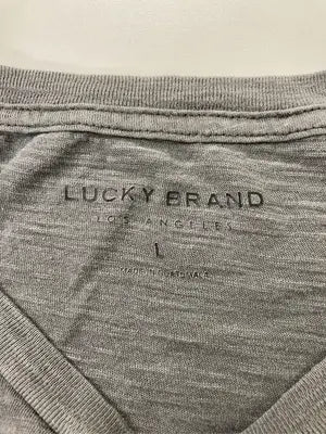 LUCKY BRAND/ラッキーブランド/Tシャツ/カットソー/トップス/グレー/L