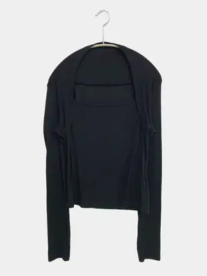 EGGKA/Tシャツ/カットソー/トップス/ブラック/M