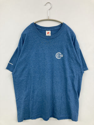 Hanes/ヘインズ/Tシャツ/カットソー/トップス/ブルー/L