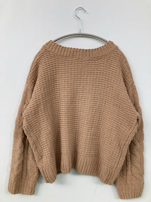 One Way/ワンウェイ/ニット/セーター/トップス/ブラウン/M