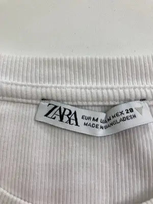 ZARA/ザラ/Tシャツ/カットソー/トップス/ホワイト/M