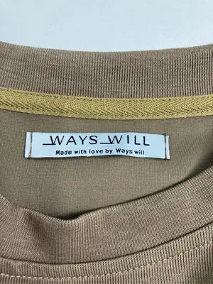WAYS WILL/スウェット/トップス/ブラウン/F