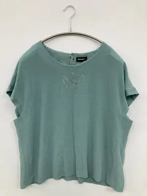 BUNRAKUZA/Tシャツ/カットソー/トップス/ライトグリーン/13AR    バスト88   ヒップ97   身長160
