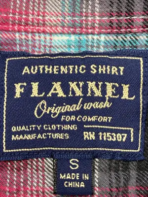 FLANNEL/フランネル/シャツ/ブラウス/トップス/レッド/S