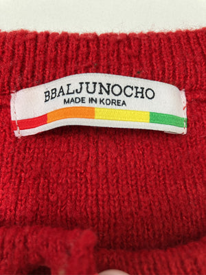 BBALJUNOCHO/バルジュノチョ/カーディガン/ボレロ/トップス/レッド