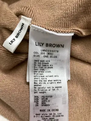 Lily brown/リリーブラウン/ワンピース/ワンピース/ドレス/ブラウン/ONE SIZE
