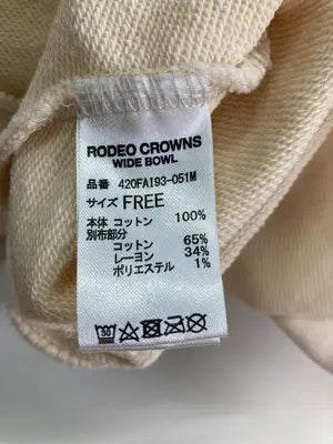 RODEO CROWNS/ロデオクラウンズ/スウェット/トップス/アイボリー/F
