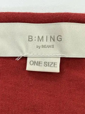 B:MING/ビーミング/Tシャツ/カットソー/トップス/レッド/ONE SIZE