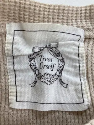 Treat Urself/トリートユアセルフ/Tシャツ/カットソー/トップス/ベージュ