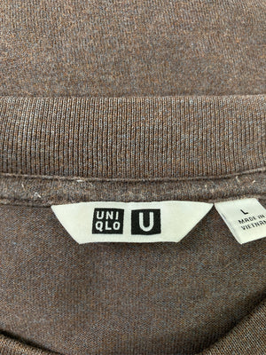 UNIQLO/ユニクロ/Tシャツ/カットソー/トップス/ブラウン/L