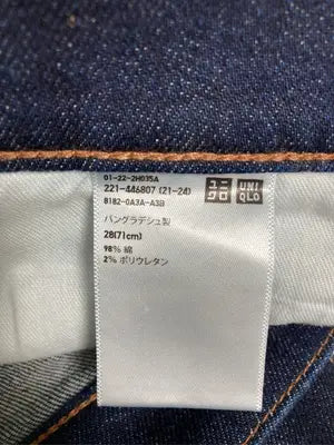 UNIQLO/ユニクロ/デニムパンツ/パンツ/ネイビー/28(71cm)