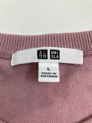 UNIQLO/ユニクロ/Tシャツ/カットソー/トップス/ピンク/L
