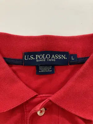 U.S. POLO ASSN./ユーエスポロアッスン/ポロシャツ/トップス/レッド/L