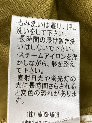 And Search/シャツワンピース/ワンピース/ドレス/カーキ/M