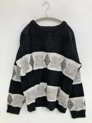sweater graphix/ニット/セーター/トップス/ブラック/X-LARGE