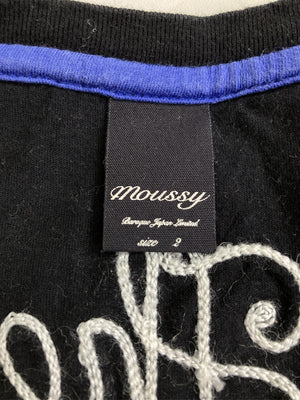 MOUSSY/マウジー/Tシャツ/カットソー/トップス/ブラック/2