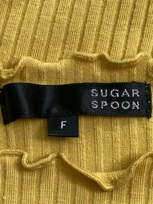 SUGAR SPOON/シュガースプーン/Tシャツ/カットソー/トップス/イエロー/F