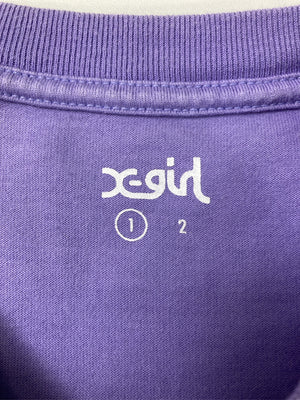 X-GIRL/エックスガール/Tシャツ/カットソー/トップス/パープル/1