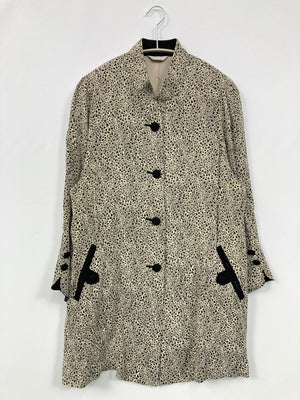 asarone/ノーカラーコート/ジャケット/アウター/グレー/フリーサイズ