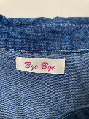 BYEBYE/バイバイ/シャツワンピース/ワンピース/ドレス/ブルー/M