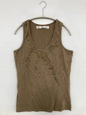 ZARA BASIC/ザラベーシック/タンクトップ/トップス/ブラウン/L
