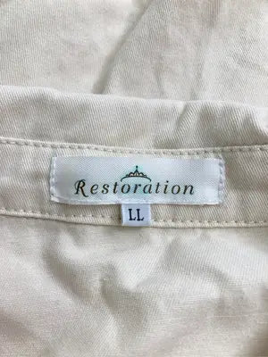 RESTORATION/リストレーション/ミリタリージャケット/ジャケット/アウター/アイボリー/LL