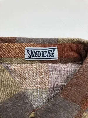SAND BEIGE/シャツ/ブラウス/トップス/ブラウン/M