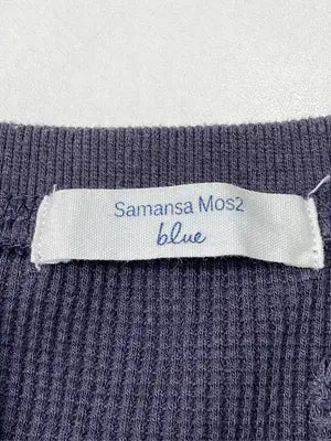 Samansa Mos2 blue/サマンサモスモスブルー/Tシャツ/カットソー/トップス/パープル/F