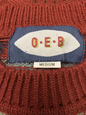 O.E.B./ニット/セーター/トップス/レッド/MEDIUM