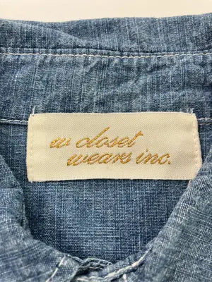 W closet wears inc/シャツワンピース/ワンピース/ドレス/ブルー/F