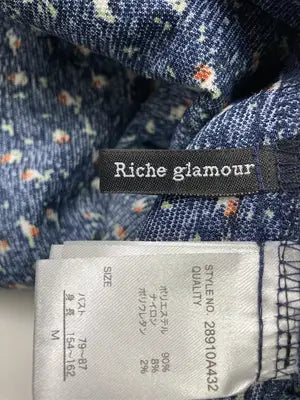 Riche glamour/リシェグラマー/シャツワンピース/ワンピース/ドレス/ネイビー/M