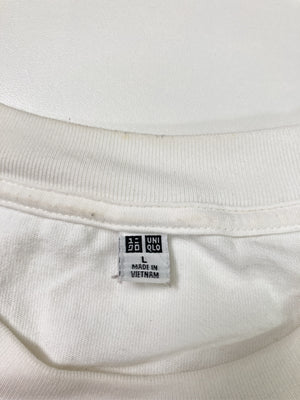 UNIQLO/ユニクロ/Tシャツ/カットソー/トップス/ホワイト/L