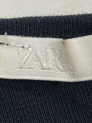 ZARA/ザラ/Tシャツ/カットソー/トップス/ブラック/USA L