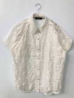 Meridian/メリディアン/シャツ/ブラウス/トップス/ホワイト