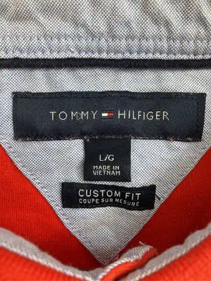 TOMMY HILFIGER/トミーヒルフィガー/ポロシャツ/トップス/レッド/L