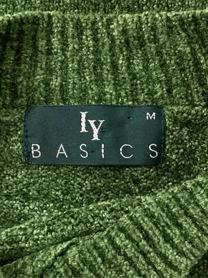 IY BASICS/ニット/セーター/トップス/グリーン/M