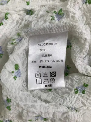 flower/フラワー/Tシャツ/カットソー/トップス/ホワイト/F
