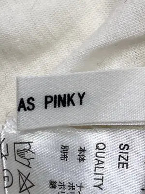 AS KNOW AS PINKY/アズノゥアズピンキー/Tシャツ/カットソー/トップス/アイボリー