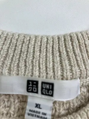 UNIQLO/ユニクロ/ニット/セーター/トップス/ベージュ/XL